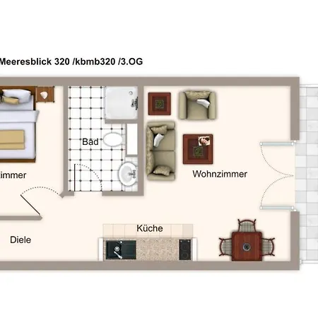 Lägenhet Meeresblick Meeresblick 320